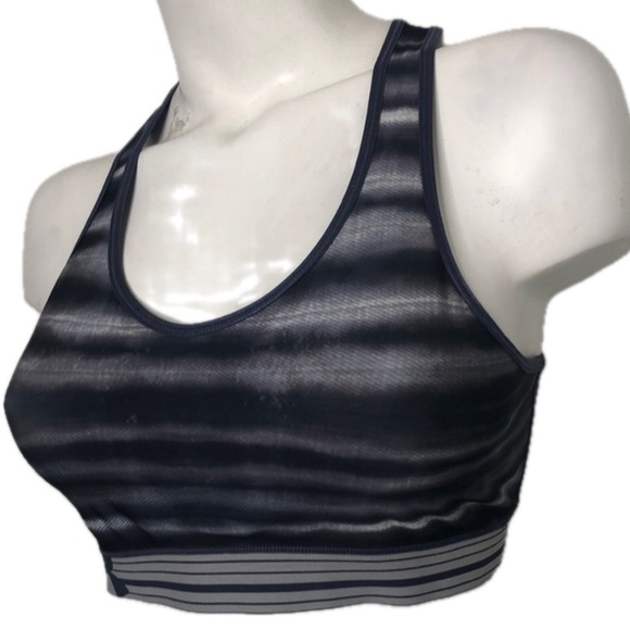 Under Armour Grey‎ Ombré Logo Sports Tank Top Bra Size Sz M /Medium - Picture 1 of 7
